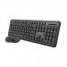 Trust TKM-350 Wireless Silent Keyboard and Mouse Set UK Black 24123 TRS24123