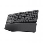 Trust Keyra Ergonomic Multidevice Wireless Keyboard Black 25707 TRS25707