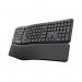 Trust Keyra Ergonomic Multidevice Wireless Keyboard Black 25707 TRS25707