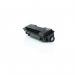 The TSW Ink Cartridges Compatible Utax 4403010010 Black has a sleek black design with a yield of 12000 pages. The packaging features the product name and brand logo prominently. The cartridge itself has a clear label indicating the page yield and compatibility.