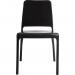 Teknik 6908BLK Clarity stackable Black Chairs (Pack of 4) 6908BLK