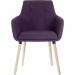 Teknik 6929 4 Legged Plum Reception Chair Pack of 2 6929PLUM