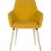 Teknik 6929 4 Legged Yellow Reception Chair Pack of 2 6929YELLOW