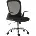 The Teknik Flip Mesh Executive Chair features a sleek, modern design with a durable mesh back and comfortable flip-up arms. Its ergonomic design provides support for long hours of sitting, while the elevated headrest adds an extra level of comfort. With its black and chrome color scheme, this chair is both functional and stylish.