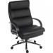 The photograph captures the sleek and professional design of the Teknik Samson Heavy Duty Executive Chair in Black 6968. The black leather upholstery exudes a sense of elegance, while the sturdy frame and cushioned seat provide comfort and support. The chairs high back and adjustable features make it perfect for long hours at the office.