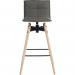 Teknik 6977 Grey Spin Barstool light wood 6977GREY