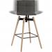 Teknik 6977 Grey Spin Barstool light wood 6977GREY