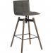 Teknik 6977 Grey DK Spin Barstool Dark Wood 6977GREYDK