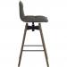 Teknik 6977 Grey DK Spin Barstool Dark Wood 6977GREYDK