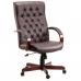 This photo captures the sleek and modern design of the Teknik B8501BU Warwick Burg Chair. The rich burgundy color adds a touch of sophistication, while the sturdy construction and comfortable cushioning make it the perfect addition to any office space. The curved backrest and armrests provide ergonomic support for long hours of sitting.