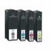 This picture shows a set of TSW ink cartridges compatible with Lexmark 014N1068E, specifically the 100XL black inkjet. Each cartridge yields 510 pages and has a C014N1068E label. The cartridges are neatly placed side by side, ready to be used in a printer.