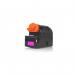 The photograph shows a set of TSW ink cartridges, in the color magenta, compatible with Canon C2880, 3380 GPR23, NPG35, and CEXV21 models. These cartridges have a page yield of 14000 and are labeled with the code C0454B002AA.