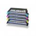 The photo shows a set of TSW ink cartridges in a bright magenta color. The label on the cartridges indicates their compatibility with Xerox 6280 printers and a page yield of 6000 pages. The cartridges are neatly aligned in a row, ready to be installed into a printer.