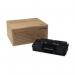 The image displays black TSW ink cartridges compatible with Xerox 106R03624 laser printers. These cartridges have a page yield of 15000 and are designed to produce high-quality, professional text and graphics.