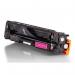The photo shows a set of TSW ink cartridges in vibrant magenta color. The compatible cartridges are specifically designed for Canon 045 HY models and have a page yield of 2200 pages. The packaging is labeled with the product details and brand logo.