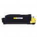 The TSW Ink Cartridges Compatible Kyocera Toner is a vivid yellow color with a sleek, cylindrical shape. The cartridge has a page yield of 6000 and takes 7-10 days to lead, making it a reliable and long-lasting option.