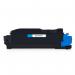 This image shows a set of TSW ink cartridges with compatible Kyocera toner. The color is cyan and it has a 6000 page yield. The lead time for delivery is 7-10 days.