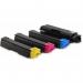 This photograph shows a set of TSW ink cartridges compatible with Kyocera Toner TK5280M. The magenta cartridge has a page yield of 11000 and is labeled as C1T02TWBNL0. The cartridges are neatly arranged with their labels facing out and are ready for use.