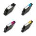 The picture shows a TSW black ink cartridge compatible with HP 912XL, labeled Cyan Ink Tank Cartridge. It has a page yield of 825 and is not compatible with HP Plus C3YL81AE. The cartridge is sleek and compact, with a white and blue design.