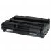 The photograph captures a stack of TSW ink cartridges that are compatible with Ricoh toner. The black cartridges have a yield of 1500 pages and require a 7-10 day lead time for delivery. The vibrant packaging showcases the brands logo and product information.