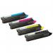 The image shows a set of TSW ink cartridges in cyan color, specifically designed to be compatible with OKI Universal C3100C5100 printers. Each cartridge has a 5000 page yield and is labeled with the code C42127407.