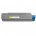 The picture shows a set of TSW ink cartridges that are compatible with OKI toner. The yellow color is vibrant, and the packaging indicates a page yield of 9000. A label states a lead time of 7-10 days for delivery.