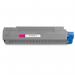 This picture shows TSW ink cartridges that are compatible with OKI toner. The color is magenta and it has a page yield of 9000 pages. Please allow 7-10 days for delivery.