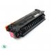 The photo shows a magenta laser toner with a new chip, specifically designed for Canon printers. It has a page yield of 10400 and is compatible with TSW ink cartridges. The packaging features bold lettering and clear design.