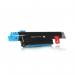 The picture shows a set of vibrant cyan ink cartridges for Dell 59310119 5110. Each cartridge has a high capacity of 12000 pages and is labeled as C5110C. The cartridges are compatible with TSW printers.
