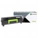 The photograph displays TSW ink cartridges in black, compatible with Lexmark printers. The model number is 56F2U00 and it has a page yield of 25000.