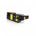 The image shows a stack of TSW ink cartridges compatible with Dell printers. The cartridges are yellow in color and have a page yield of 1400. They are specifically made for printers with model numbers 1250, 1350, and 1355, with a product code of C593-11019.