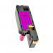 This photo showcases a vibrant magenta TSW ink cartridge compatible with Dell printers. The cartridge has a high page yield of 1400 pages and requires a 7-10 day lead time.