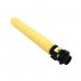 The picture shows a bright yellow TSW ink cartridge compatible with Ricoh printers. It has a page yield of 19000 and is designed for copier use.