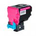 The photograph shows a set of TSW ink cartridges in a bright magenta color. The label Compatible Konica Toner TNP22M is visible, along with the page yield of 6000. These cartridges are designed for high-quality printing needs.