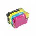 This picture shows a yellow ink tank cartridge for Epson printers. The cartridge has a 470 page yield and is compatible with TSW Ink Cartridges. Its model number is C13T09R44010.