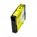 The photograph shows a pack of yellow ink cartridges, specifically the TSW Ink Cartridges compatible with Epson Inkjet printers. Each cartridge holds 17ml of ink and is labeled with the designation C13T15944010. The cartridges have a sleek and modern design, and will ensure vibrant and accurate yellow colors in your prints.