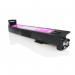 The photo shows a set of TSW ink cartridges in a vibrant magenta color. Each cartridge has a high page yield of 21000 pages. These cartridges are compatible with HP CB383A printers.