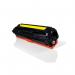 This picture shows a set of TSW ink cartridges in yellow, specifically the Hewlett Packard CB542A model. They are compatible with colour laser printers and have a page yield of 1400.