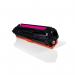 The image shows a vibrant magenta colour toner cartridge, compatible with Hewlett Packard printers. The cartridge has a yield of 1400 pages and is from the TSW Ink brand.