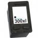 The TSW Ink Cartridges Compatible with HP CC641E 300XL Black, containing 23ml of ink and capable of printing 600 pages, features a sleek and compact design that easily fits into printers. The cartridge has a dark black color and a clear label indicating the model number.