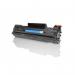 This photo features a pack of TSW ink cartridges. The two cartridges, compatible with HP CE285A and Canon 725, have a page yield of 1600. The packaging reads 2 PACK CCE285ADPACK.