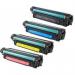A close-up photo of TSW ink cartridges shows sleek black casings with HP branding, compatible with CE400X, 507X, and 732H models. Each cartridge boasts high page yield of 11000 pages, making it a reliable and long-lasting choice for printing needs.