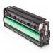 A high-quality photograph showing TSW ink cartridges, specifically compatible with Hewlett Packard CF210A printers. These cartridges are black in color and are laser toner, with a page yield of 1600.
