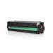A photo of TSW ink cartridges compatible with Hewlett Packard CF210X depicts sleek black and vibrant colored cartridges designed for laser printers. Each cartridge has a page yield of 2400 and bears the brands logo, CCF210X.
