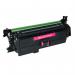 This picture features a pack of TSW ink cartridges in vibrant magenta color. Each cartridge is compatible with HP Toner 653A and has a yield of 16500 pages.