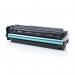 The photo shows a package of TSW ink cartridges in a vibrant cyan color, specifically designed for compatibility with HP CF381A 312A printers. The packaging boasts a high page yield of 2800 pages.