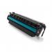 This picture shows TSW Ink Cartridges Compatible with HP CF411X 411X in Cyan color. These cartridges have a 5000 page yield, making them perfect for high-volume printing.