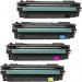 The picture shows a set of TSW ink cartridges in yellow, compatible with HP toner 656X CF462X. Each cartridge has a page yield of 22000 pages.