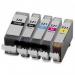The TSW ink cartridges compatible with Canon 2936B001 CLI521Y Yellow have a vibrant yellow color and a 9ml page yield. The packaging is sleek and modern, featuring the TSW logo and product name. The cartridges are easily recognizable with the CLI521Y label, indicating compatibility with certain Canon printers.