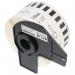 The image shows a roll of TSW Brother laminated labels, featuring a sleek black font on a white background. The label measures 38mmx30.48m and is compatible with Brother DK22225 label printers.